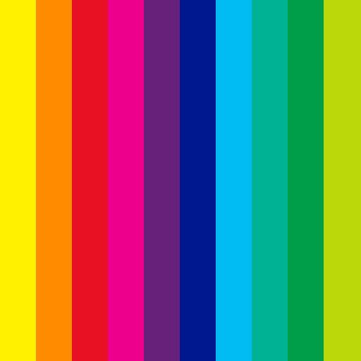 Microsoft Corporation brand color palette showcasing various shades used in their branding